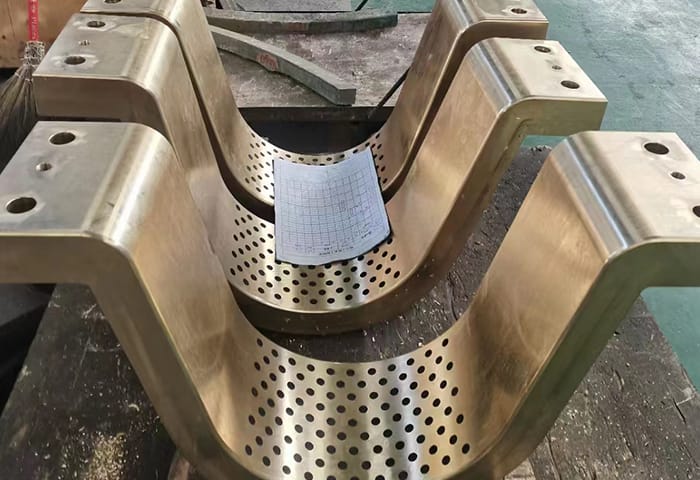 Cone crusher socket liner — machined bronze